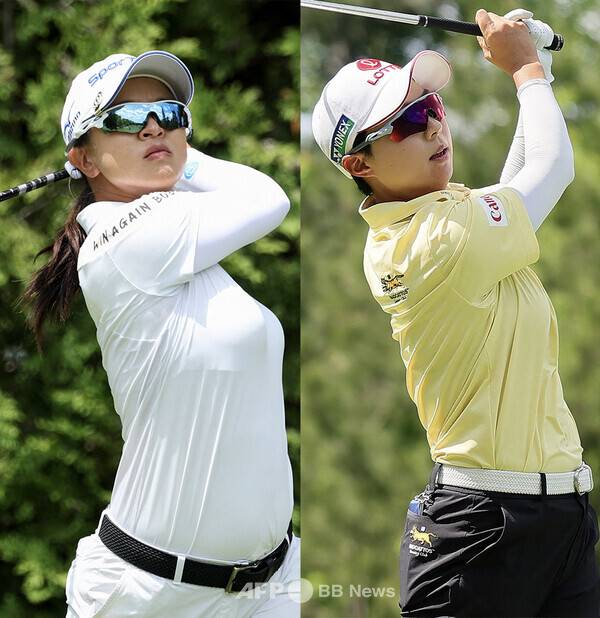 2025년 미국여자프로골프(LPGA) 투어 ISPS한다 스코틀랜드 여자오픈에 출전한 김세영, 김효주 프로. 사진제공=ⓒAFPBBNews = News1 (사진을 무단으로 사용하지 마십시오)
