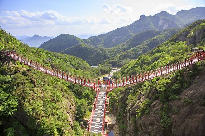 거창 우두산 Y자형 출렁다리