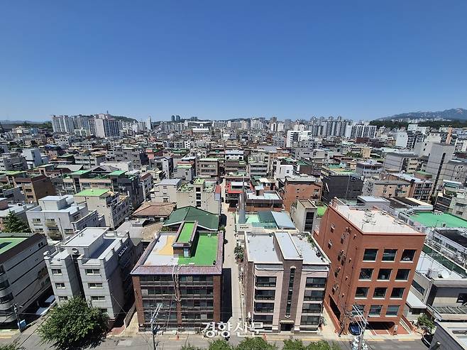 망원동은 서울에서 얼마 남지 않은 평탄한 저층주거지 풍경을 간직하고 있다. 허남설 기자