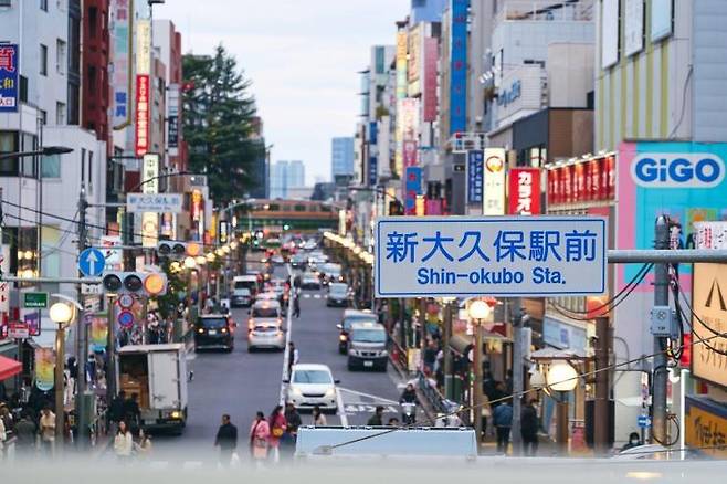 일본내 한인타운 신오오쿠모. 사진=라쿠텐 트래블 갈무리