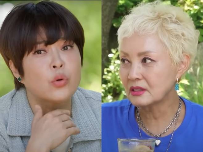 코미디언 조혜련과 배우 홍진희. KBS2 '박원숙의 같이 삽시다' 방송화면 캡처.