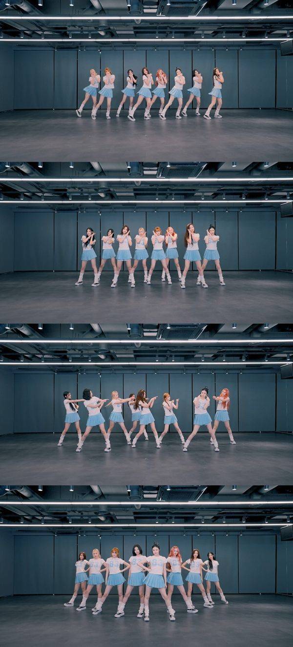 하츠투하츠 지 커버 연습 영상 캡처