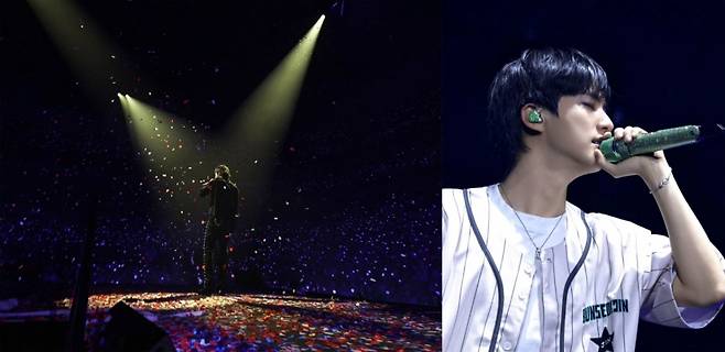 "방탄소년단 진과 아미가 여기 있어서 좋았어요" 美 댈러스 보랏빛 선물 한아름