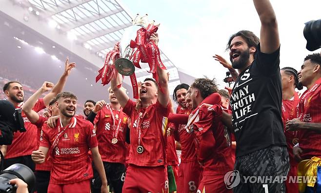2024-2025 EPL 우승을 차지한 리버풀 [EPA=연합뉴스 자료사진]