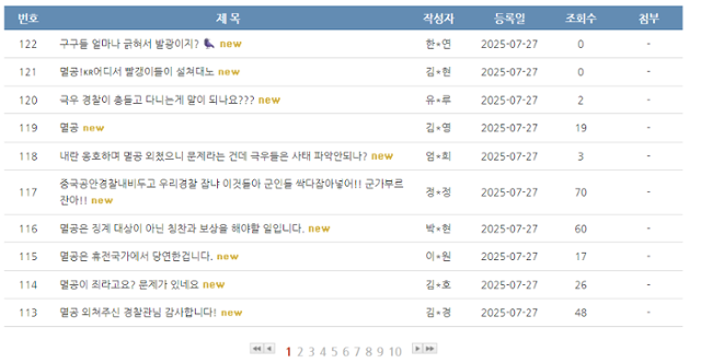 27일 경기 안양동안경찰서 홈페이지에 올라온 A 경감 관련 민원 게시글. 안양동안경찰서 홈페이지 캡처