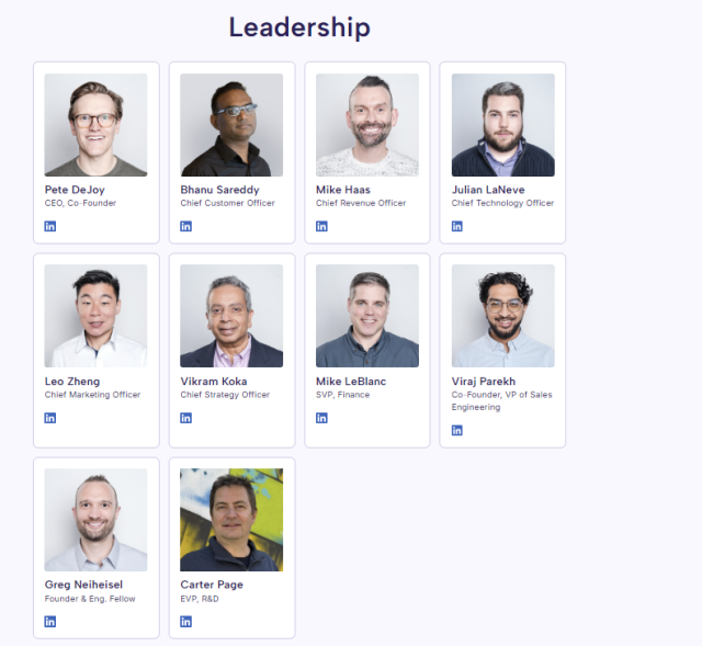 애스트로노머가 새롭게 공개한 리더십 팀 /애스트로노머 홈페이지 갈무리