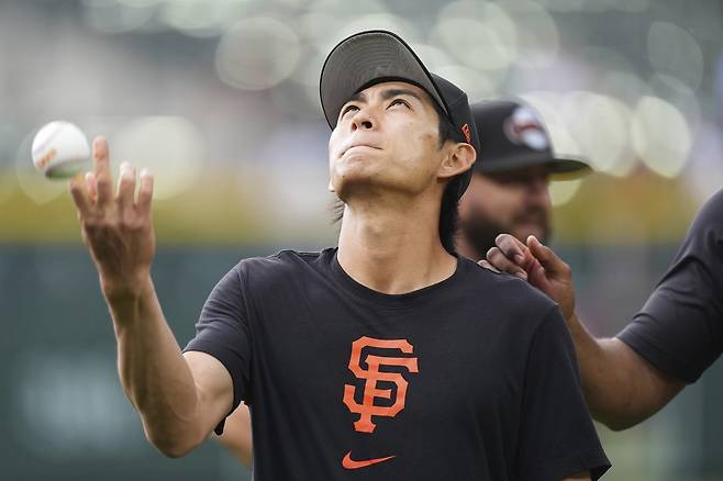 샌프란시스코 이정후는 27일(한국시간) 오라클파크에서 열린 ‘2025 MLB’ 메츠전에서 7번타자 중견수로 선발출전해 4타수 3안타 1타점을 기록했다. 전반기 타격 부진을 딛고 후반기 살아나고 있다.｜AP뉴시스