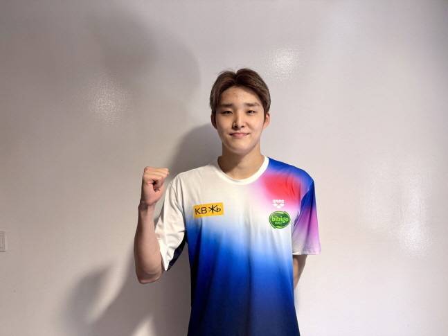 싱가포르 세계수영선수권 남자 자유형 400m 예선을 통과한 김우민. /사진=올댓스포츠 제공