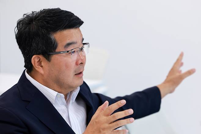 연합뉴스와 인터뷰하는 송형종 서울문화재단 대표이사 (서울=연합뉴스) 신현우 기자 = 송형종 서울문화재단 대표이사가 지난 25일 서울 성북구 서울연극창작센터에서 연합뉴스와 인터뷰하고 있다. 2025.7.27 nowwego@yna.co.kr