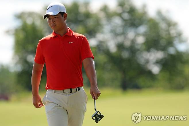 김주형의 3라운드 경기 모습 [게티이미지/AFP=연합뉴스]