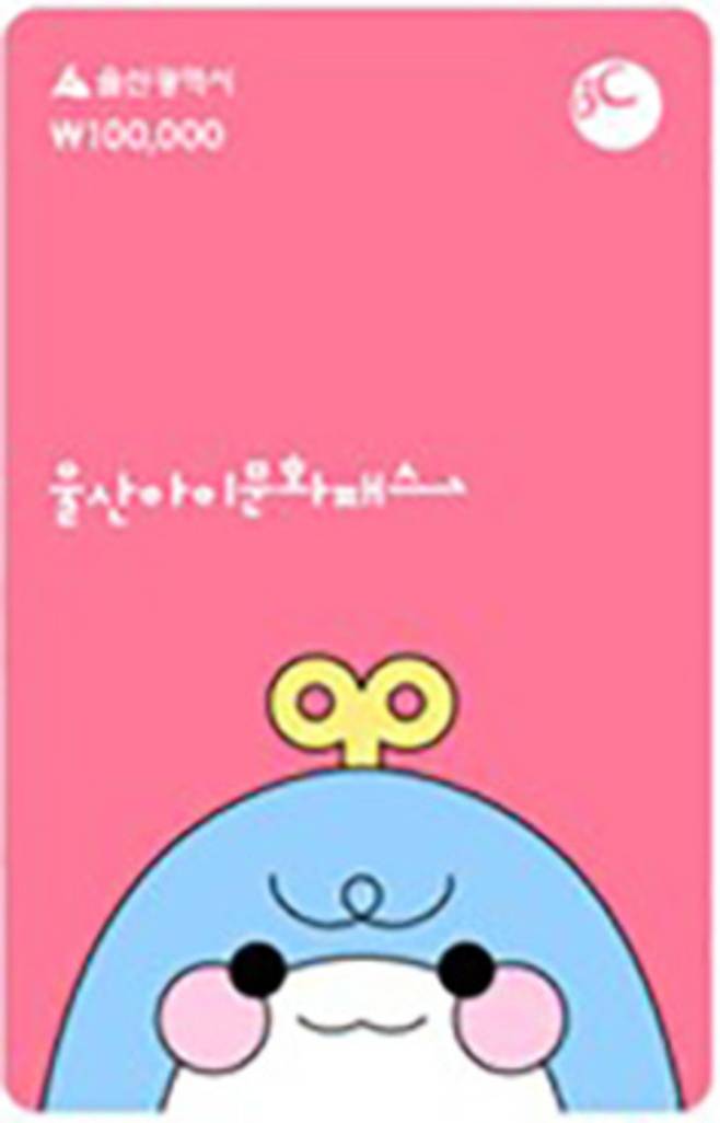 울산아이문화패스 카드.