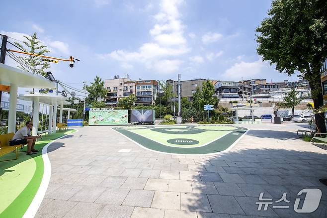 이태원 관광특구 녹사평관장 경관디자인 조성.(용산구 제공)