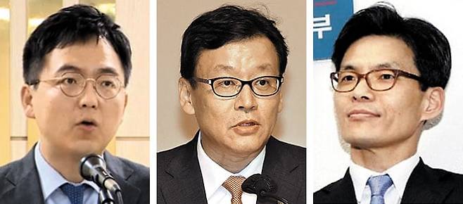 (왼쪽부터)구자현 서울고검장, 이종혁 부산고검장, 박철우 반부패부장