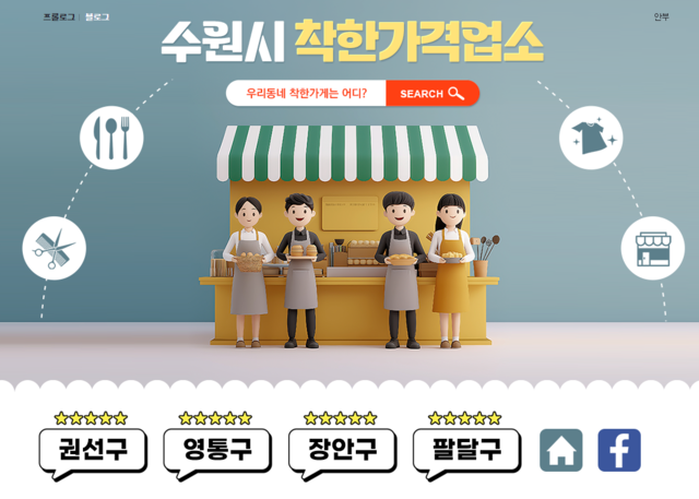 수원시 착한가격업소 180개소 돌파 사진제공=수원특례시