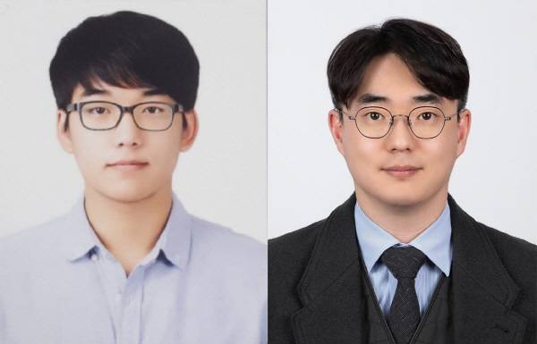 왼쪽부터 동아대 강한비 학생, 구본찬 교수.