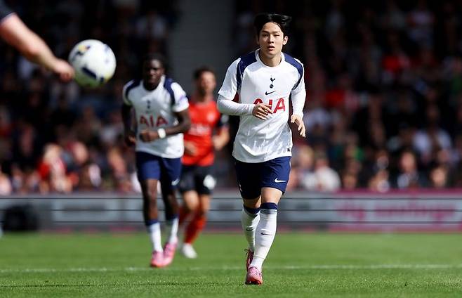 [서울=뉴시스]토트넘 프리시즌 친선전에 출전한 양민혁. (사진=토트넘 구단 소셜미디어 캡처) 2025.07.28. photo@newsis.com *재판매 및 DB 금지