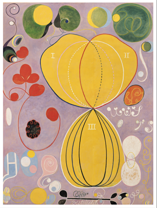 힐마 아프 클린트, No. 7, 성인기, 그룹 IV, 10점의 대형 그림(1907), 315 × 235 cm/ 제공=힐마 아프 클린트 재단 제공. HaK 108