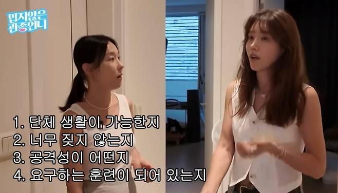 반려견이 유치원 테스트에 탈락했다고 밝힌 배우 채정안 [방송인 이지혜 유튜브 캡처. DB 및 재판매 금지]