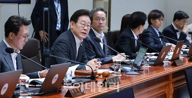 이재명 대통령이 29일 서울 용산 대통령실 청사에서 열린 국무회의에서 발언하고 있다.(사진=뉴시스)