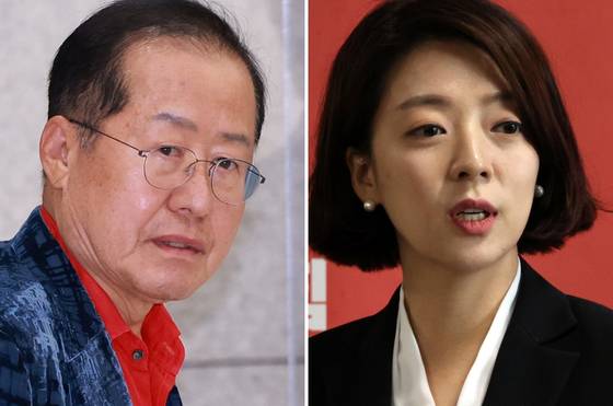 홍준표 전 대구시장(왼쪽)과 배현진 국민의힘 의원. 〈사진=연합뉴스〉