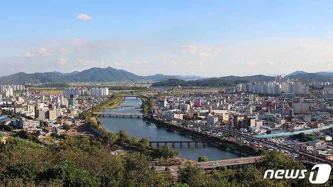 전남 순천시 동천 전경. 뉴스1