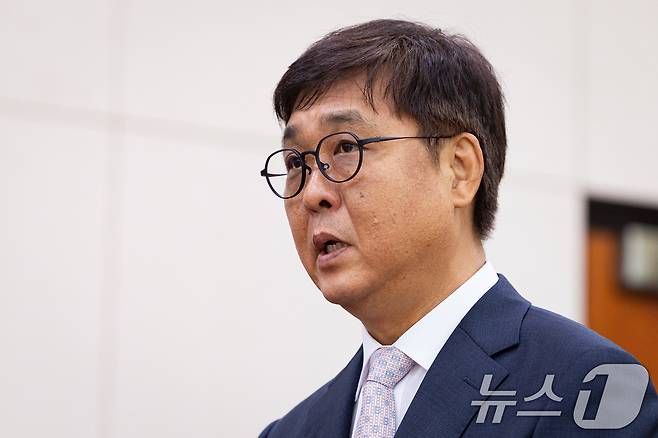 최휘영 문화체육관광부 장관 후보자가 29일 서울 여의도 국회 문화체육관광위원회에서 열린 인사청문회에 출석해 모두 발언을 하고 있다. 2025.7.29/뉴스1 ⓒ News1 유승관 기자