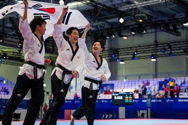 2025 라인루르세계대학경기대회 태권도 출전 선수들. /사진=대한체육회