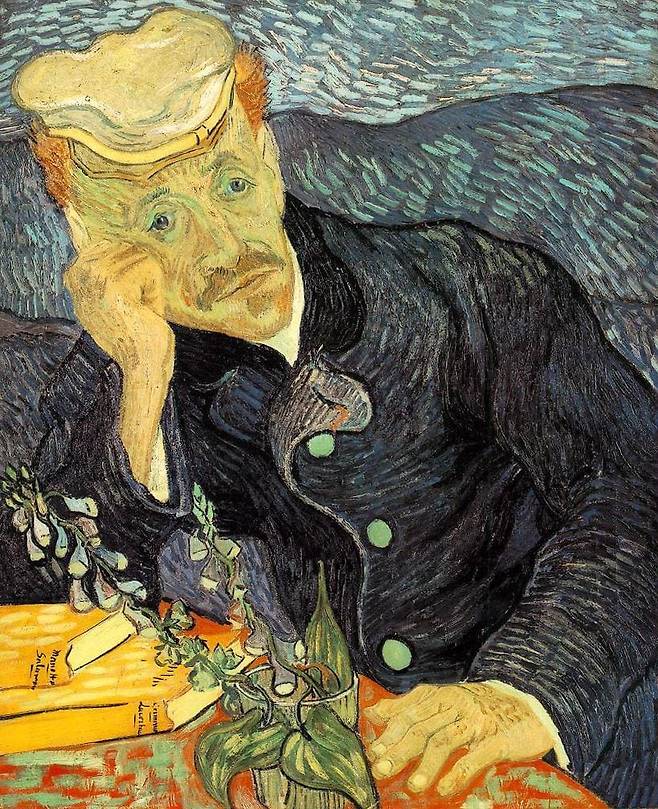 고흐 그림 '가셰 의사의 초상'.