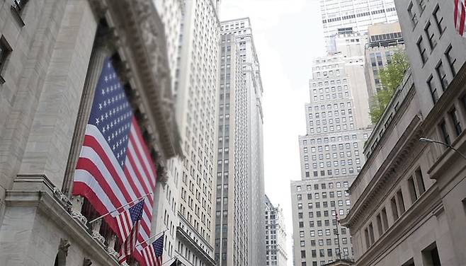 국제금융 중심인 미국 뉴욕의 월가. /셔터스톡