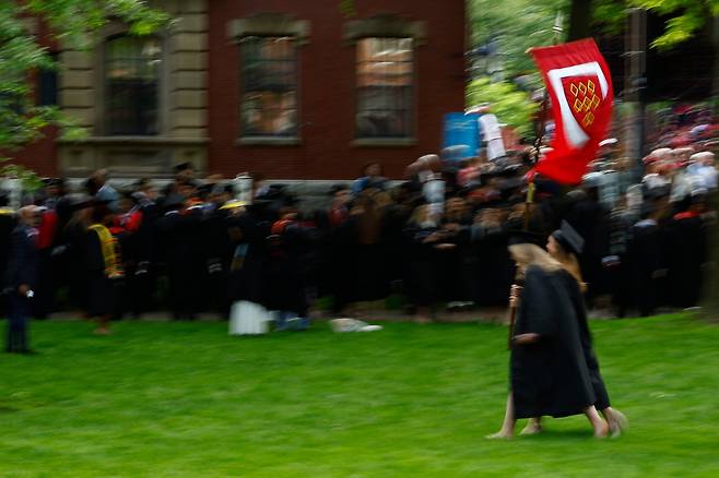 지난 5월29일(현지 시각) 미 매사추세츠주 하버드대에서 열린 졸업식 / EPA=연합뉴스