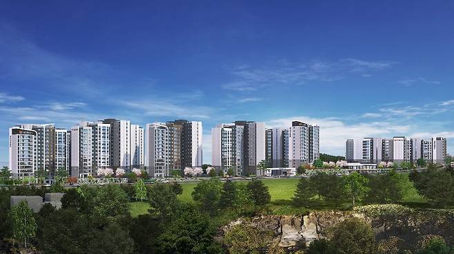 위파크 제주 1단지 투시도. /호반건설 제공
