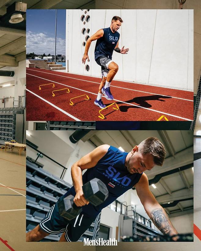 29일 맨스헬스매거진에 게시된 날씬해진 돈치치의 모습. 사진=맨스헬스매거진 SNS