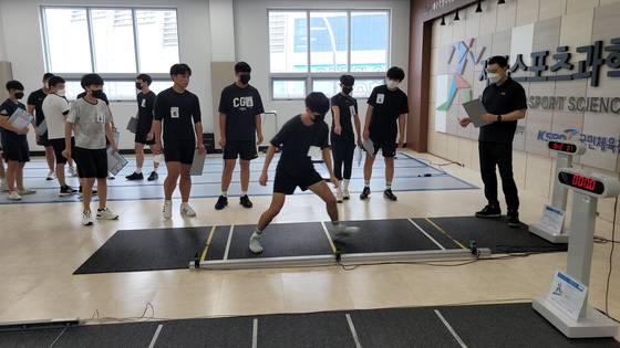 제주도 내에서 전지훈련 중인 선수단. 사진 제주도