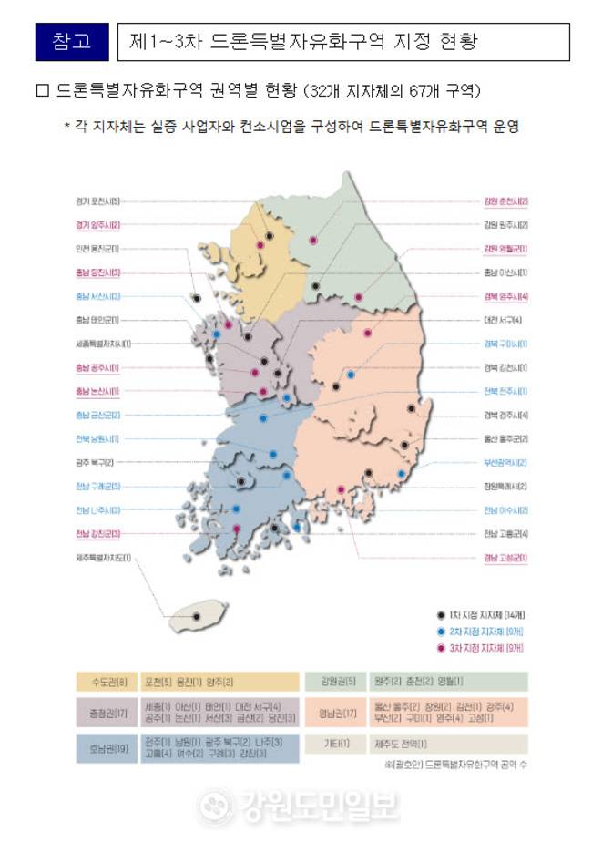 ▲ 국토교통부, ‘제3차 드론특별자유화구역’ 지정