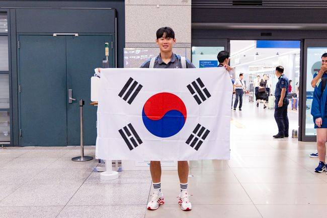 [사진] 뉴캐슬 유나이티드 소속으로 한국 투어에 참가하는 박승수 / 쿠팡플레이 제공.
