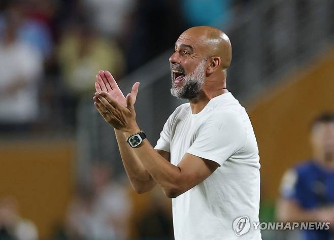 과르디올라 맨시티 감독. [로이터=연합뉴스]