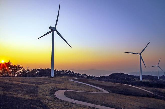 경주풍력발전단지 모습. /경주시 제공