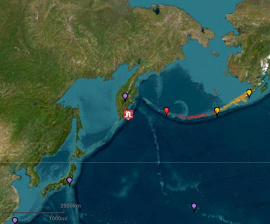PTWC(Pacific Tsunami Warning Center) 홈페이지 캡쳐 갈무리