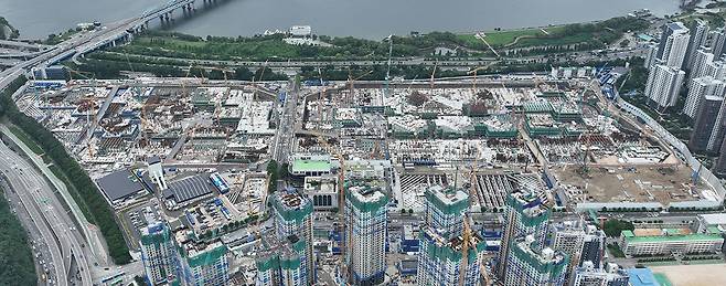 반포주공1단지 1·2·4주구 재건축 현장 전경. 현대건설 제공