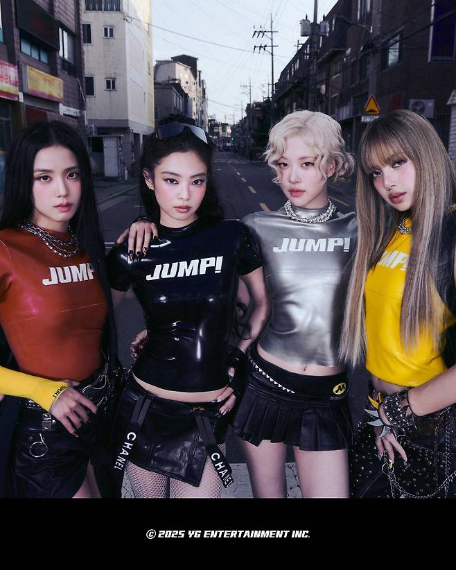 Promotional image for Blackpink's new single "Jump" (YG Entertainment)