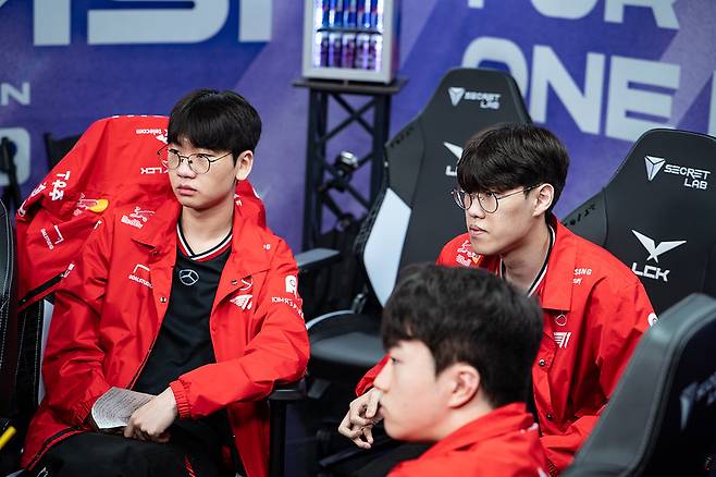 T1선수단. 라이엇게임즈 제공