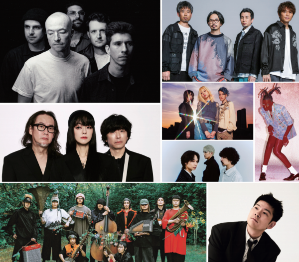 대한민국 글로벌 음악축제인 ‘2025 인천펜타포트 락 페스티벌’이 인천시 주최, 인천관광공사와 경기일보 공동 주관으로 8월1~3일 사흘간 송도달빛축제 공원에서 개최된다. 사진은 멋진 공연을 선보일 국내외 유명 밴드들. (위 왼쪽부터 시계 방향) 투셰아모레, 아시안쿵푸제너레이션, 리틀심즈, 장기하, 혁오&선셋 롤러코스터, 자우림, 브랜디 센키, 오모이노타케. 인천펜타포트 조직위 제공