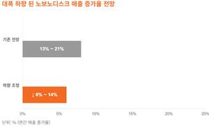 대폭 하향 된 노보노디스크 매출 증가율 전망