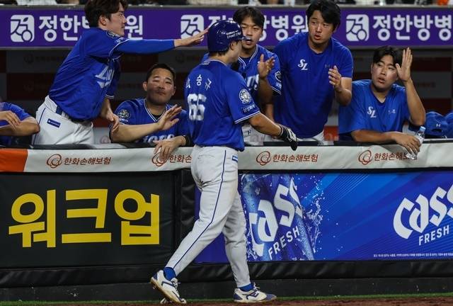 29일 대전 한화전에서 큰 존재감을 떨친 삼성 박승규. 사진=삼성 제공