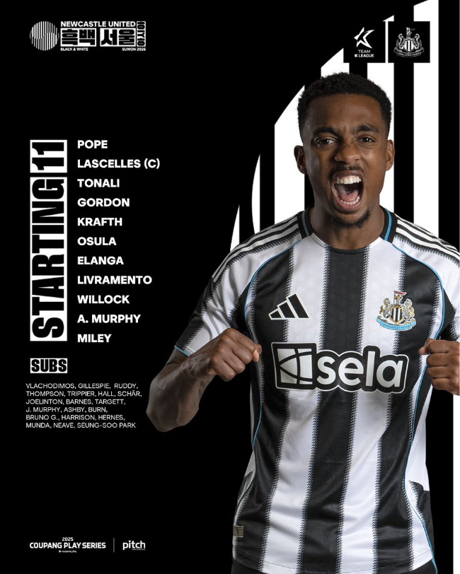 사진=뉴캐슬 유나이티드 SNS