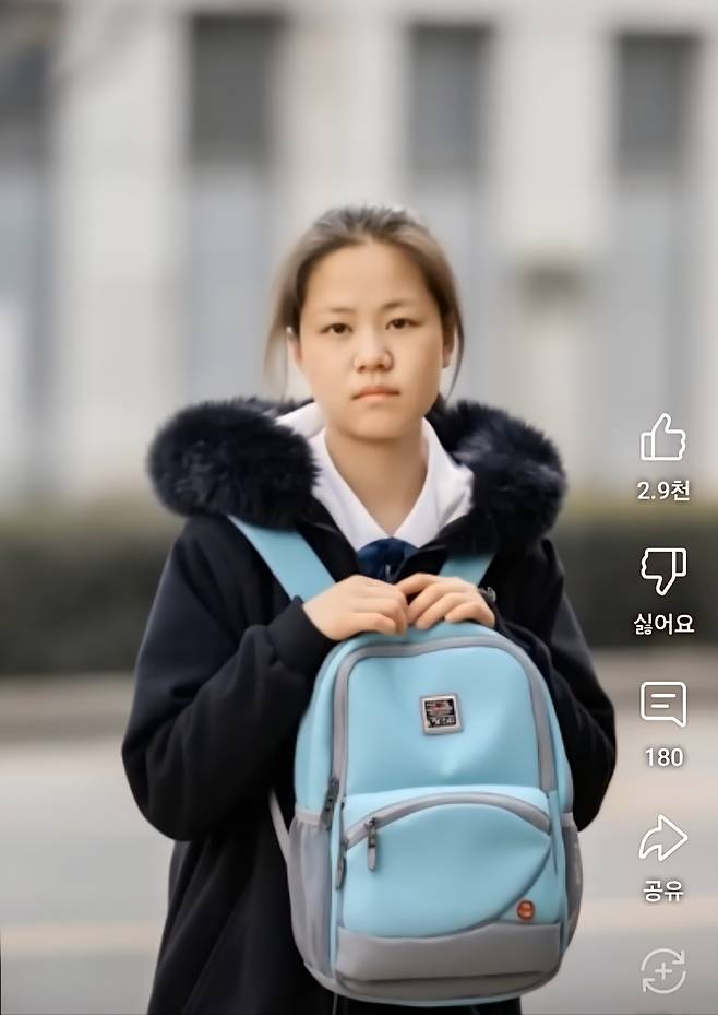 AI로 복원한 2025년 학생 유관순 영상 캡쳐[출처=그려DREAM]