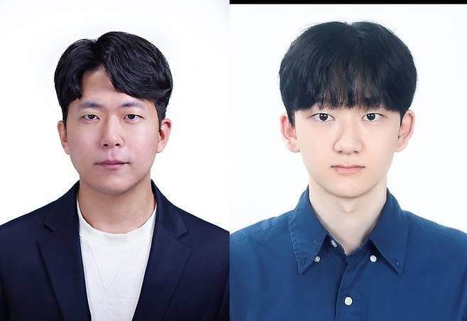 [울산=뉴시스] 구미현 기자 = UNIST 연구진. 사진 왼쪽부터 한승열 교수, 이선우 연구원 photo@newsis.com *재판매 및 DB 금지