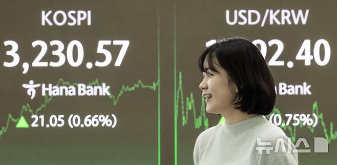 [서울=뉴시스] 정병혁 기자 = 29일 서울 중구 하나은행 딜링룸에서 직원들이 업무를 보고 있다. 29일 코스피는 전 거래일(3209.52)보다 21.05포인트(0.66%) 오른 3230.57에, 코스닥 지수는 전 거래일(804.40)보다 0.05포인트(0.01%) 상승한 804.45에 거래를 종료했다. 서울 외환시장에서 원·달러 환율은 전 거래일 주간거래 종가(1382.0원) 9.0원 뛴 1391.0원에 주간 거래를 마감했다. 2025.07.29. jhope@newsis.com