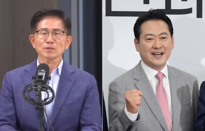 29일 펜앤마이크TV에 출연한 국민의힘 김문수 후보(왼쪽)와 31일 자유 우파 유튜브 연합 토론회 출연을 앞둔 장동혁(오른쪽)후보. 유튜브 캡처·윤창원 기자