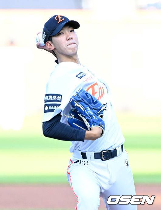 [OSEN=대전, 이대선 기자] 한화 황준서. 2025.07.10 /sunday@osen.co.kr